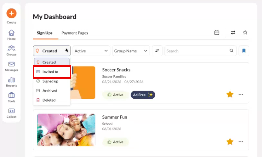 Find a Sign Up – SignUpGenius